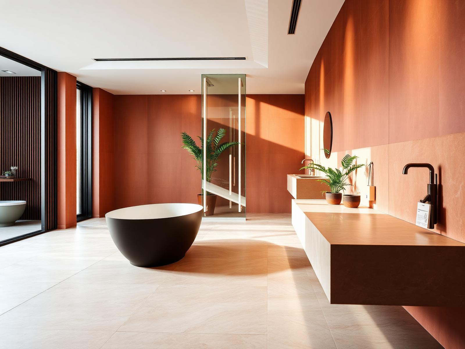 Showroom bagno elegante Outlet Ceramiche Roma